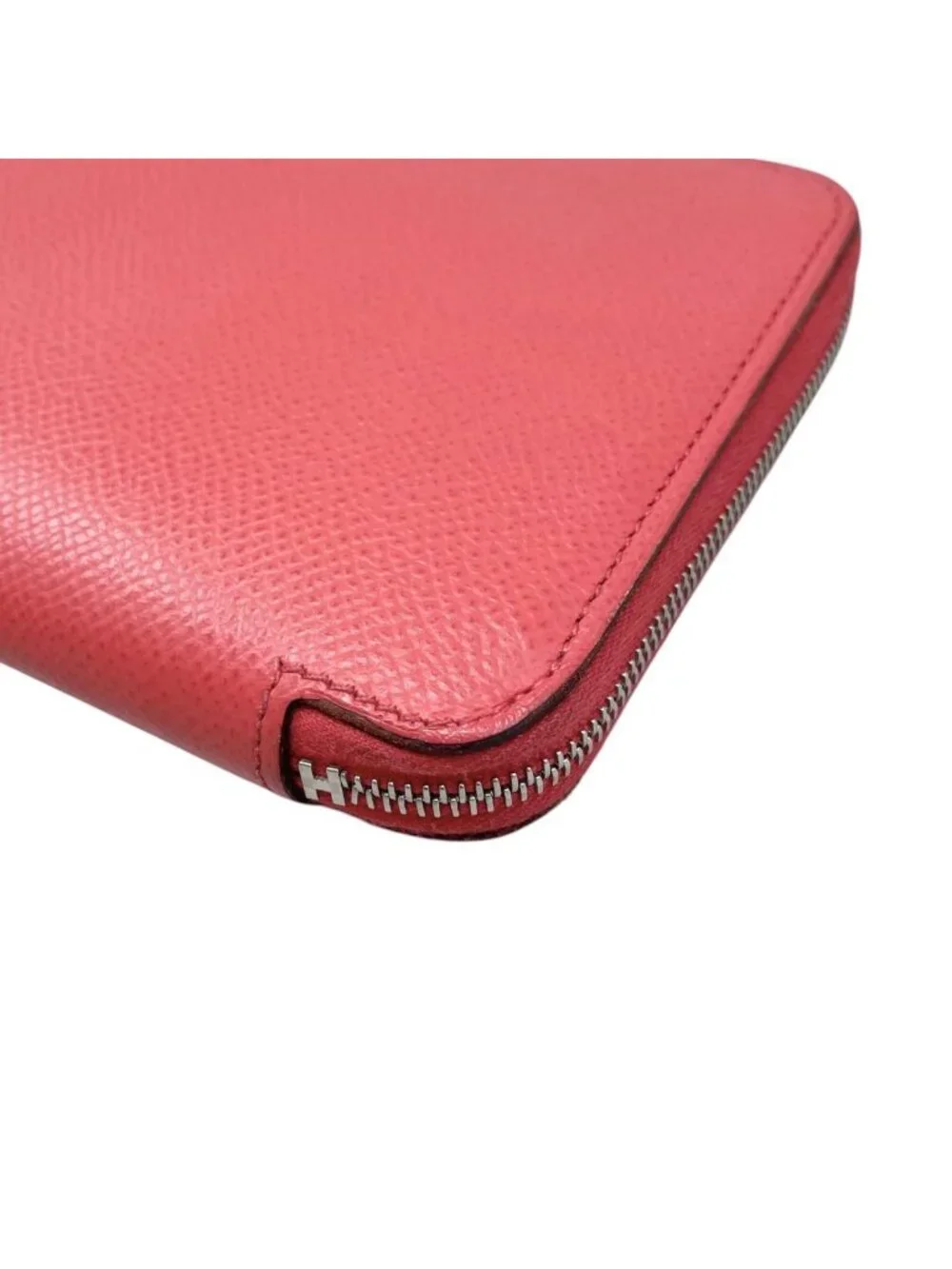 Hermes Wallet Azap Silk in Long Veau Pink Yellow Silver